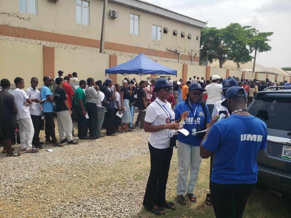 MMCAAT team coordinating students during an outdoor event