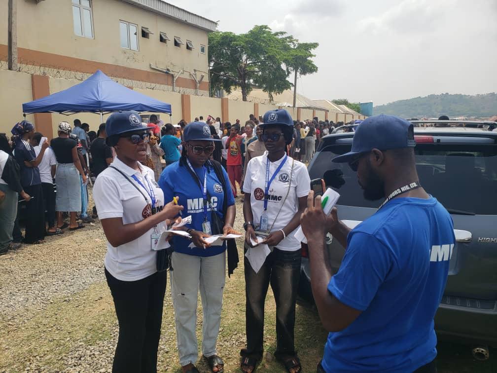 MMCAAT team briefing candidates during event coordination
